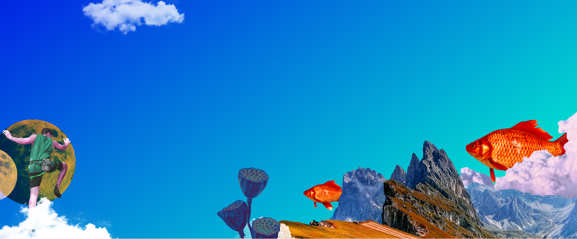 Abstract landscape depicting a story and personal experiences with cashflow cycles