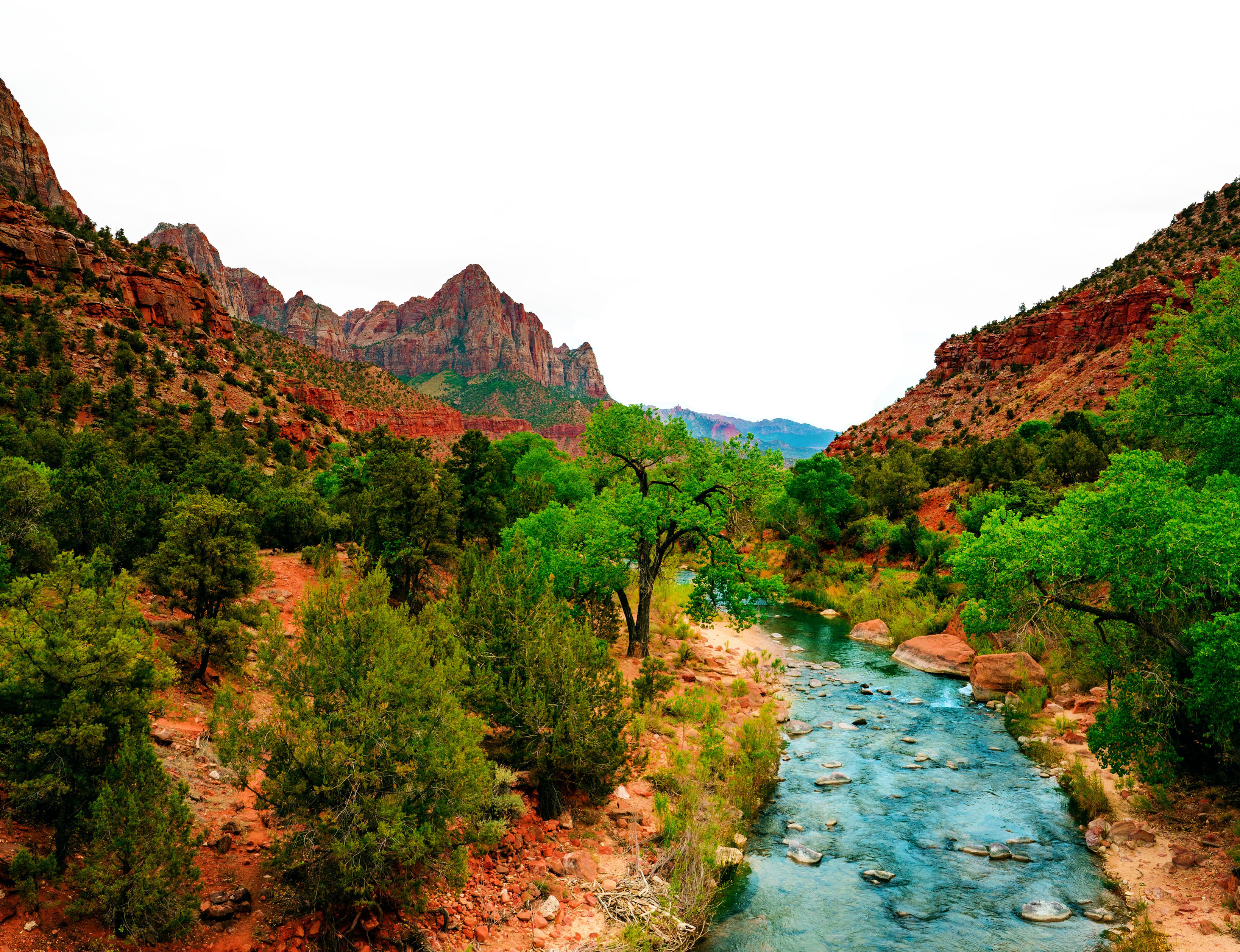 mountains as a collage background