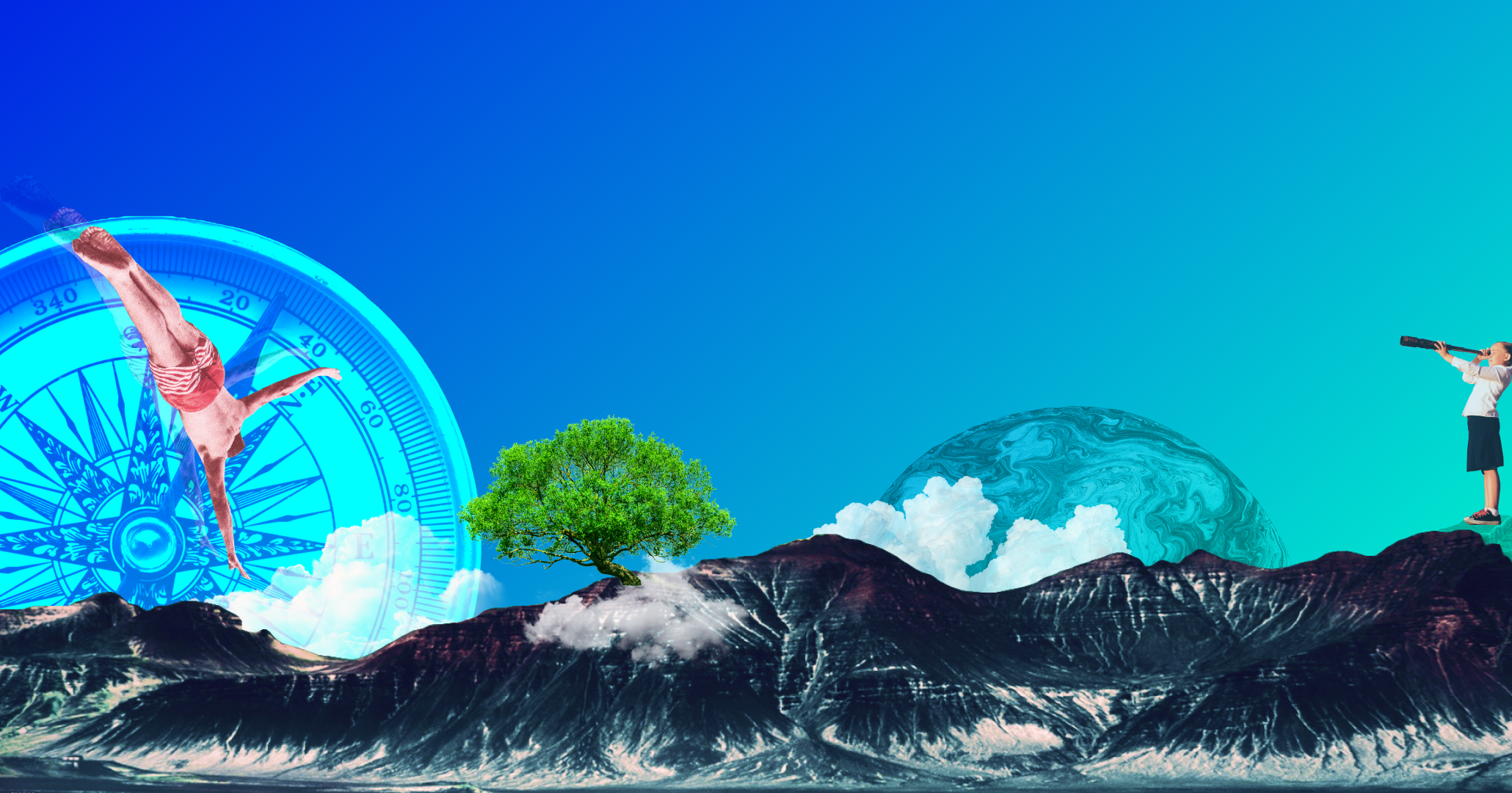 Header image, an abstract landscape