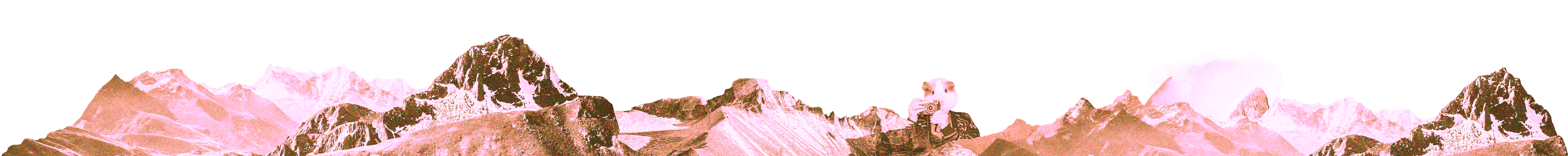 mountains as a collage background